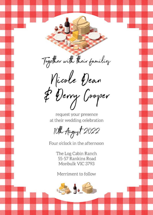 Picnic Party Wedding Invitations by Novi A.