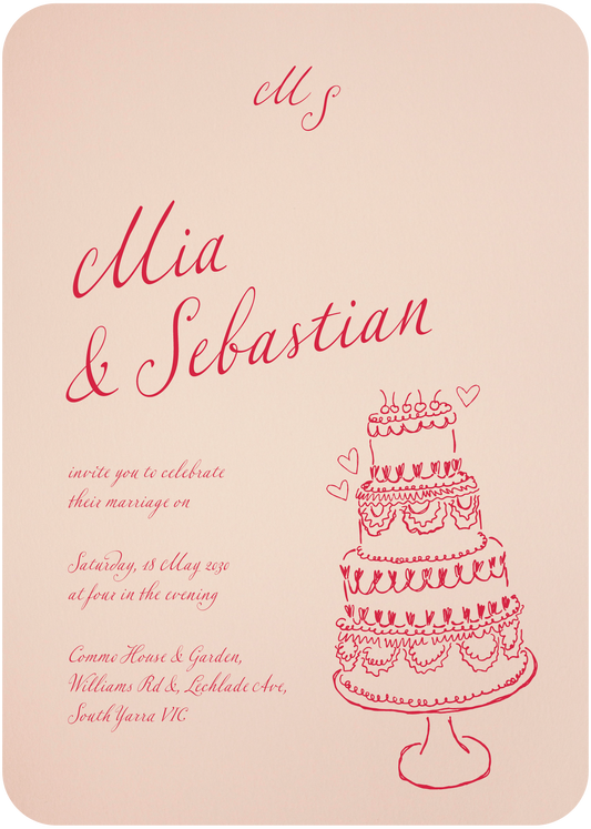 Pink Chic Wedding Invitations by Putri N.