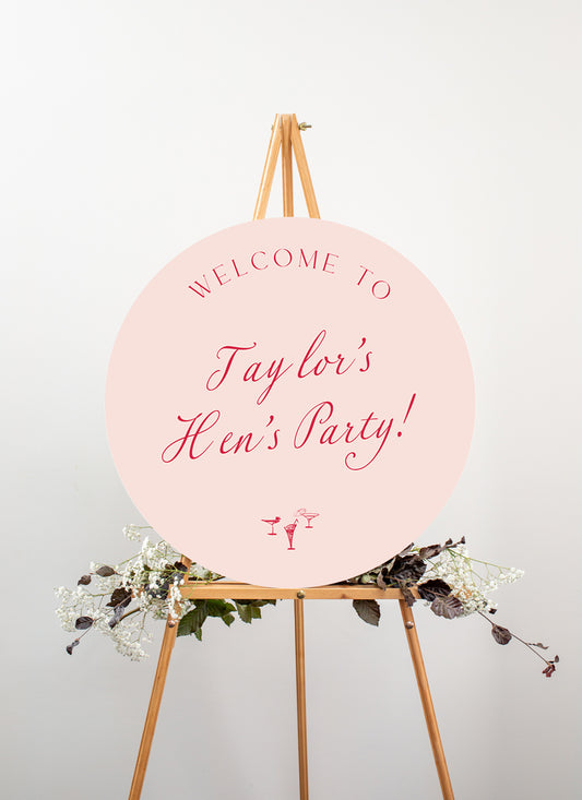 Pink Chic Bridal Shower Sign by Putri N.