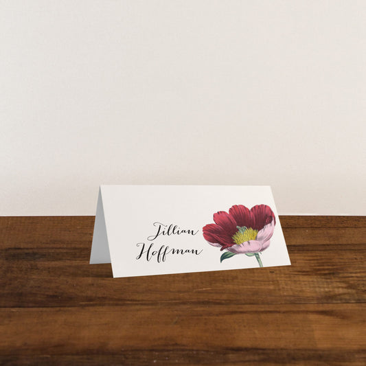 Floral Boho Place And Escort Cards