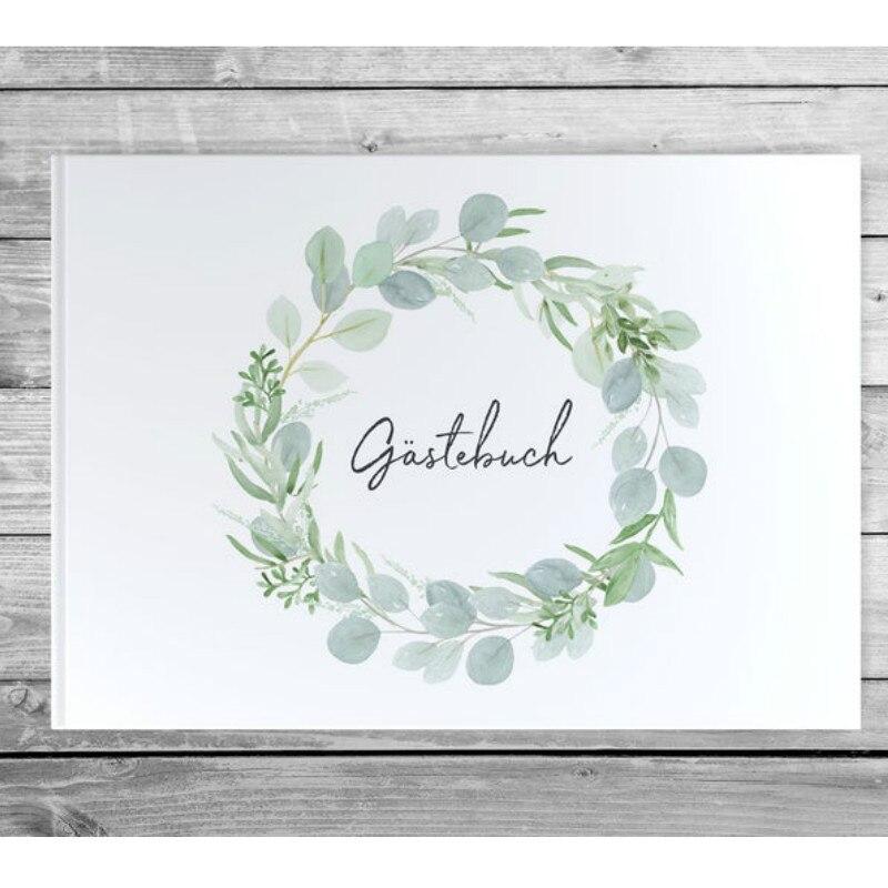 Customized Eucalyptus Wedding Guest Book