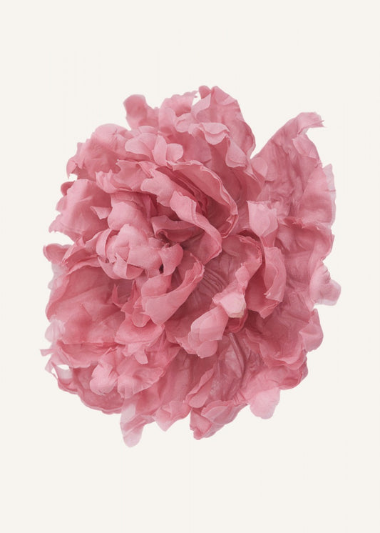 Lorin Silk Peony Flower Brooch Rose