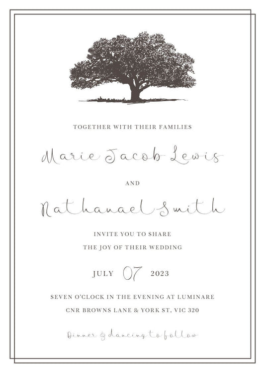 Quercus Wedding Invitations by Yunita Y.