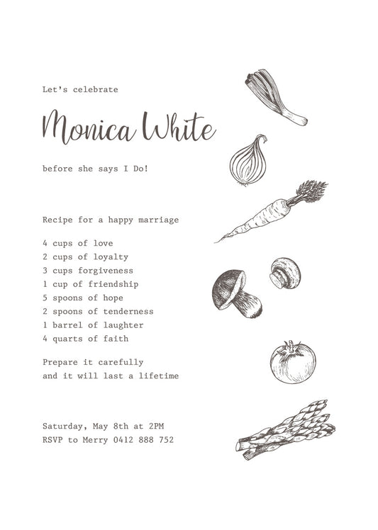 DeliziosoBridal Shower Invitation by Inggrid H.