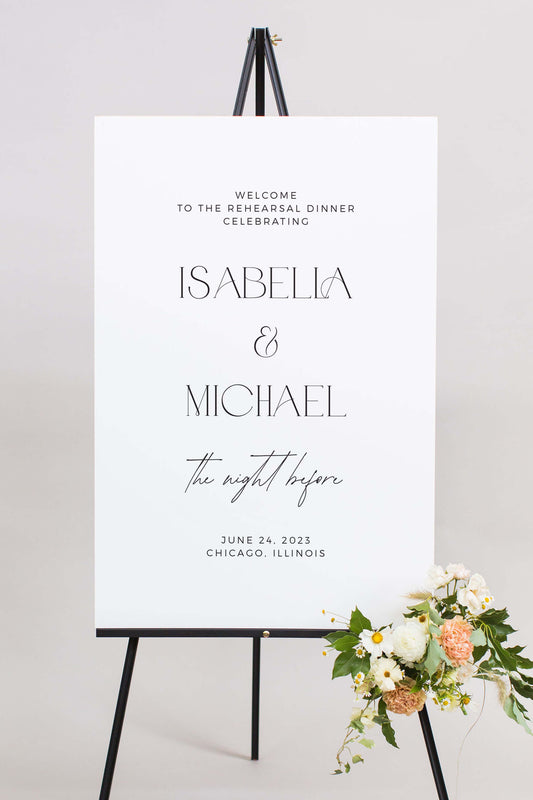 Gatorboard Rehearsal Dinner Sign | The Isabella