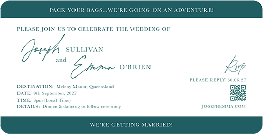 Resort Love Wedding Invitations by Emma M.