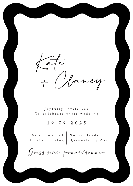 River Wedding Invitations by Shab M.