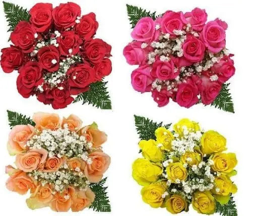 Mix Color Rose Bouquet, 10 Dozen