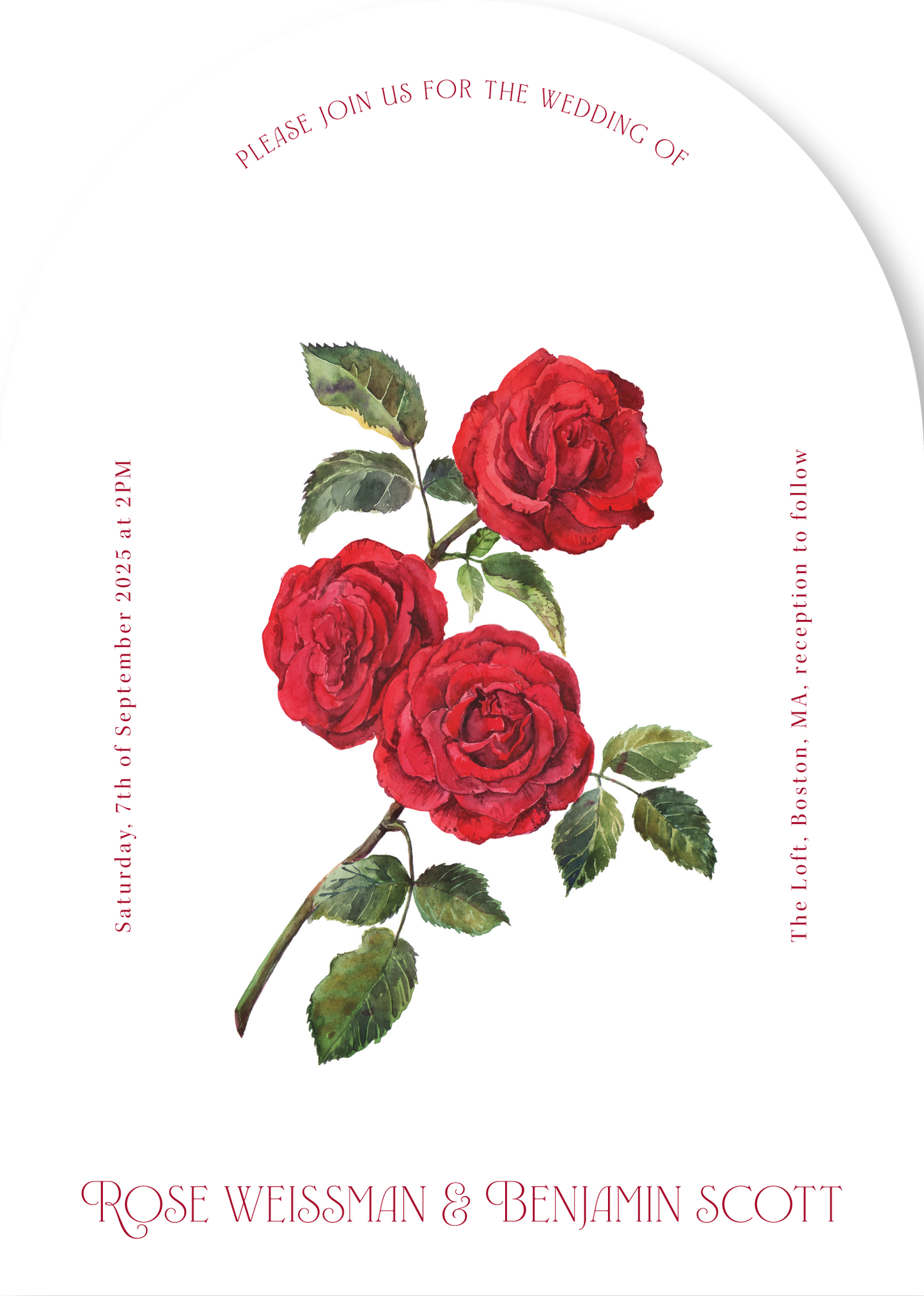 Rose Wedding Invitations by Putri N.