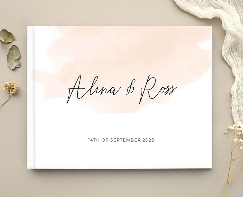 Rosey Wedding Guest Book by Shab M.