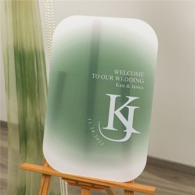 Clear Acrylic Wedding Table Sign - Welcome to Our Wedding