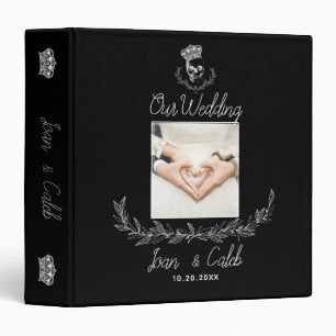 Royal Skull Wedding Photo Album Binder