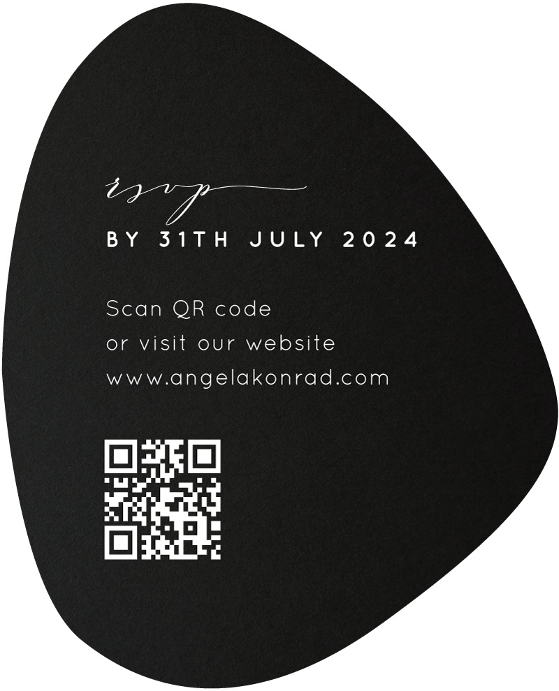 Modern Pebble RSVP Cards by Stephanie B.