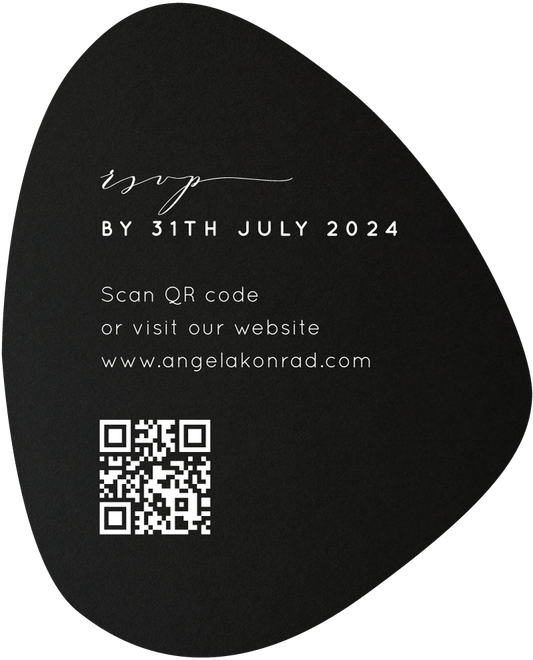 Modern Pebble RSVP Cards by Stephanie B.