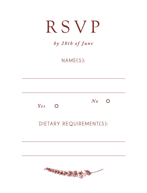 Winter Fire RSVP Cards by Jamie L.