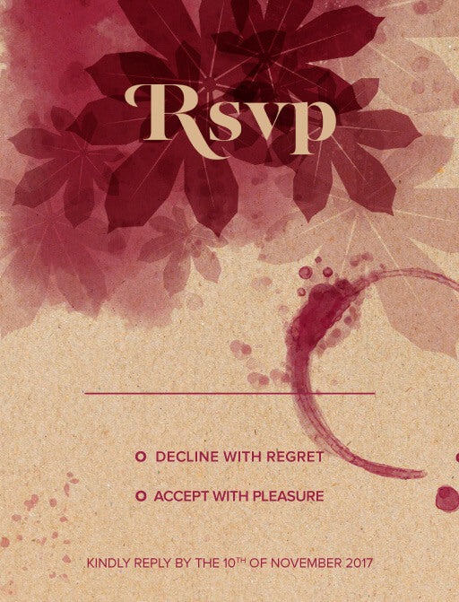 Secret Vineyard RSVP Cards by Nadine W.