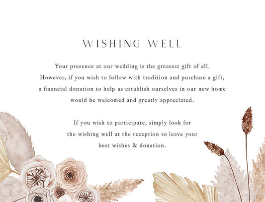 Rustic Pampas Wishing Well by Yunita Y.