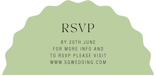Sage RSVP Cards by Shab M.