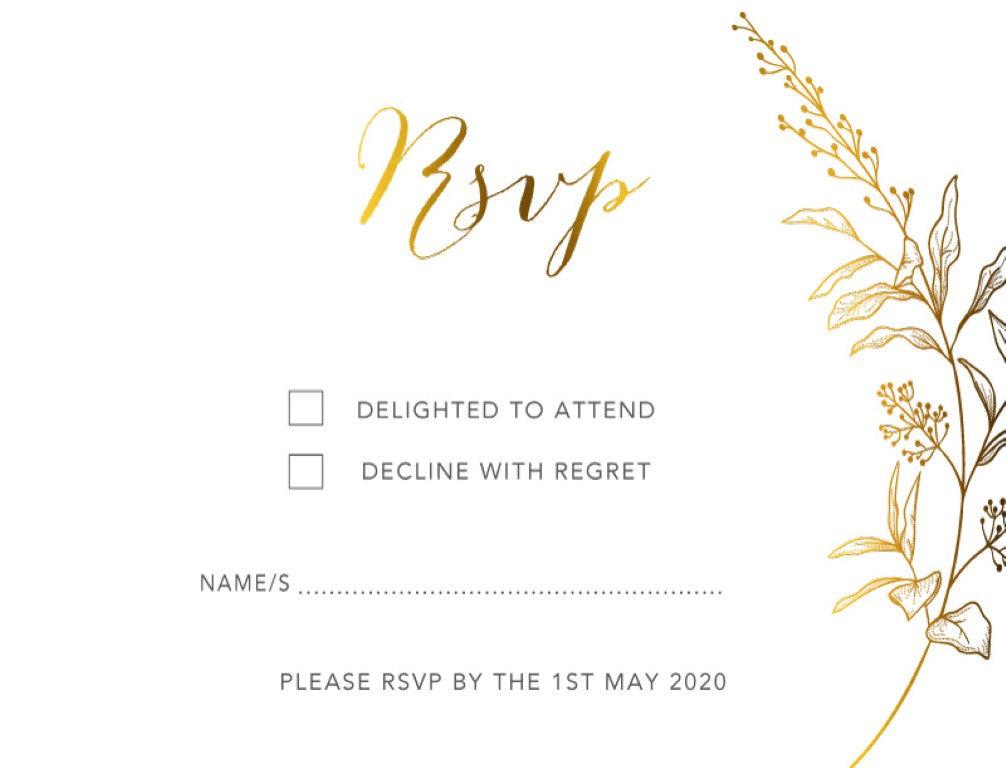 Saint Mary RSVP Cards by Amber B.