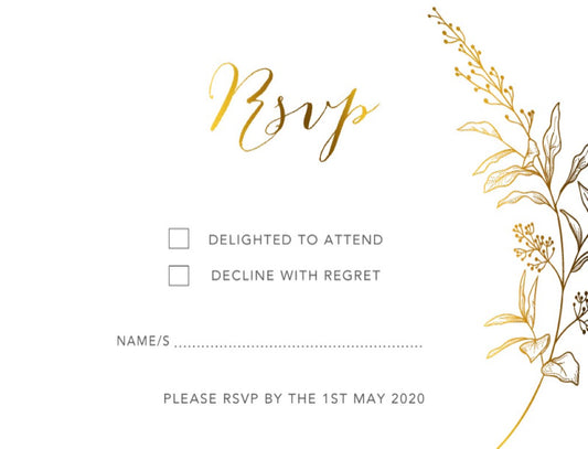 Saint Mary RSVP Cards by Amber B.