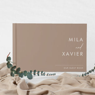 Sand & Ivory Modern Minimal Wedding Guestbook
