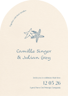 Sandy Shore Wedding Invitations by Inggrid H.