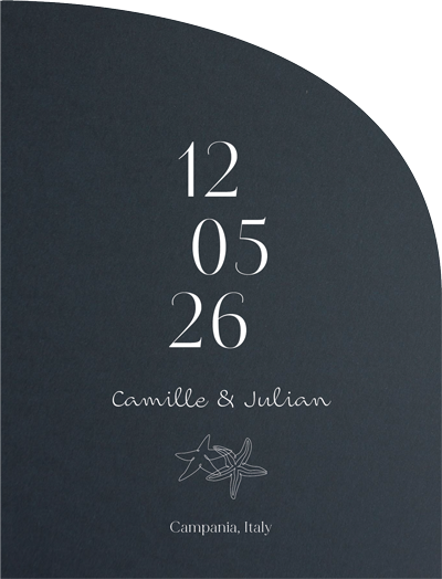 Sandy Shore Save The Date Cards by Inggrid H.