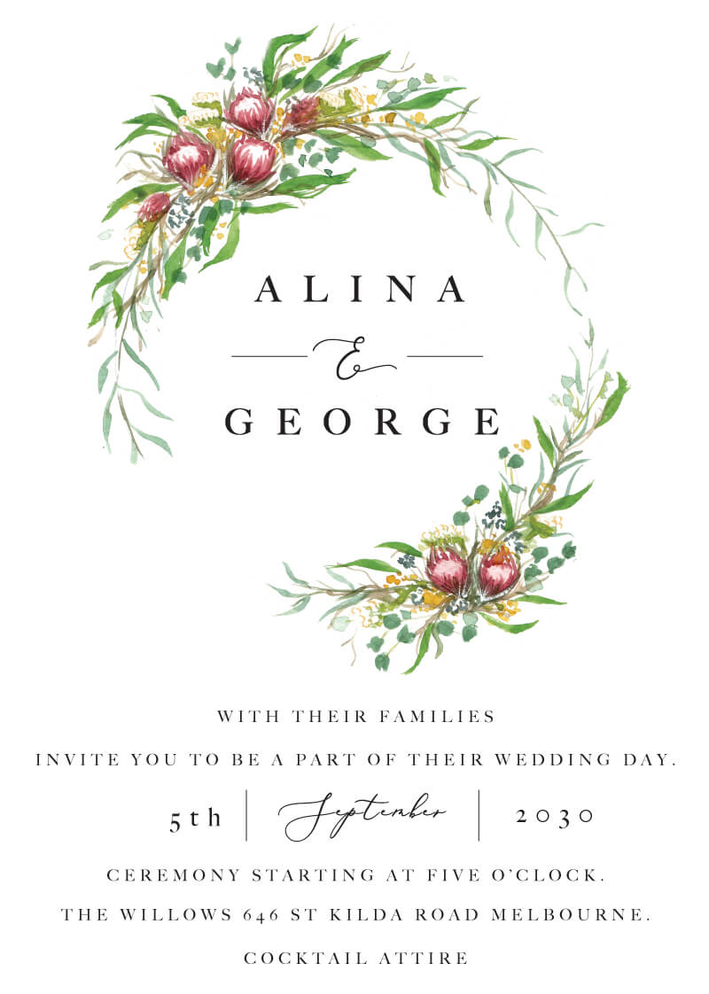 Sarulean Wedding Invitations by Sarah M.