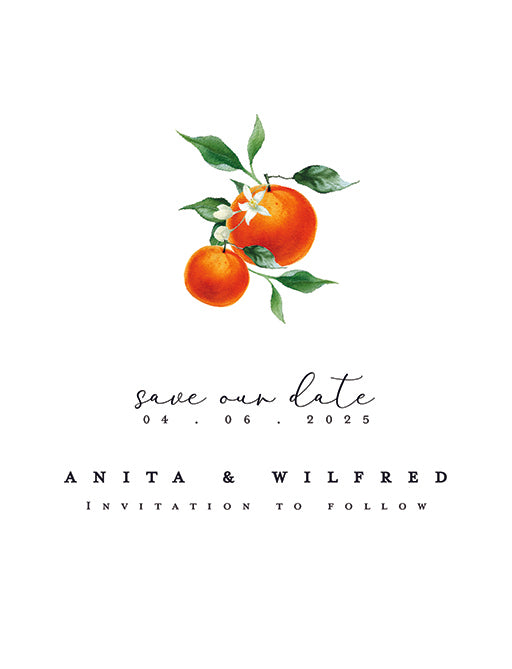 Fruit Series Save The Date Cards by Shab M.