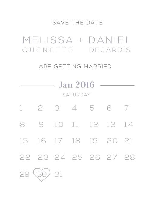 Diamond Love Save The Date Cards by Patrizia T.