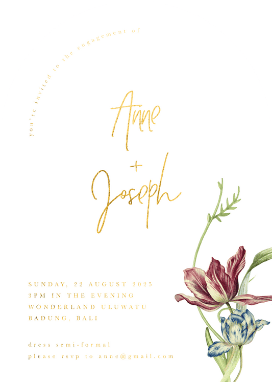 Sensatia Engagement Invitations by Inggrid H.