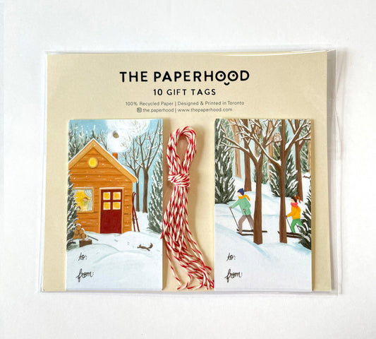 Gift Tags - Winter Cottage & Cross Country