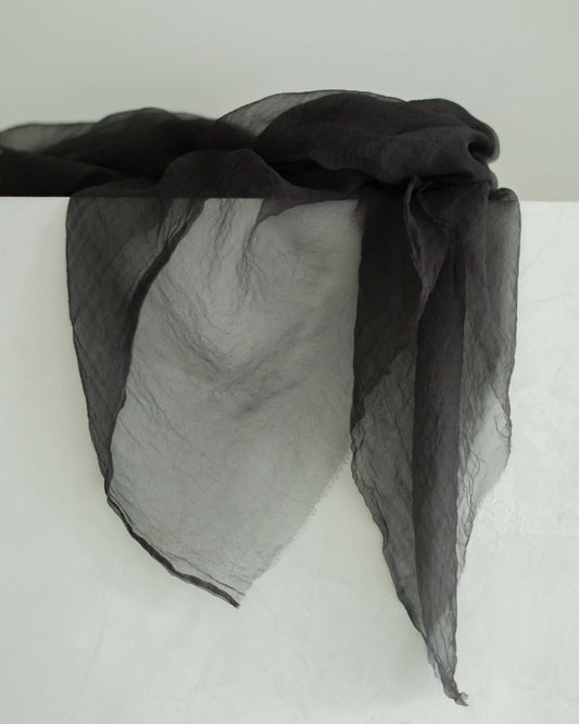 Noir {Sheer Silk Runner}
