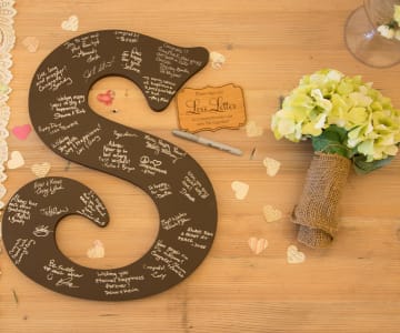 Monogram Guest Book Letter Kit