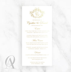 Skinny Menu All Silver Foil Luxury
