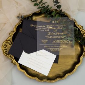 Clear Acrylic Wedding Table Sign - Welcome to Our Wedding