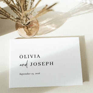 Simple Modern and Minimalist Wedding Guest Book