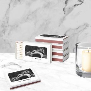 Simple Wedding Photo Matchboxes