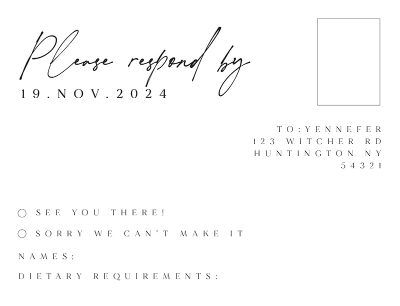 Siri RSVP Cards by Shab M.