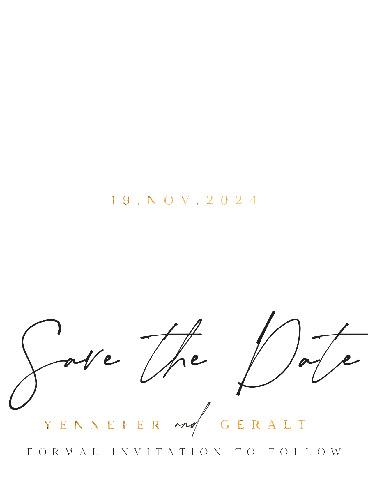 Siri Save The Date Cards by Shab M.