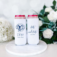 Custom Illustrated Pet Slim Can Holder