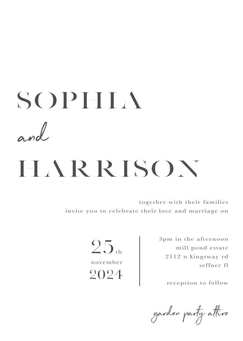 Smoke Wedding Invitations by Jamie L.