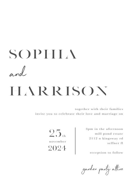 Smoke Wedding Invitations by Jamie L.