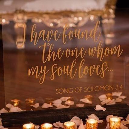 Song Of Solomon Wedding Sign