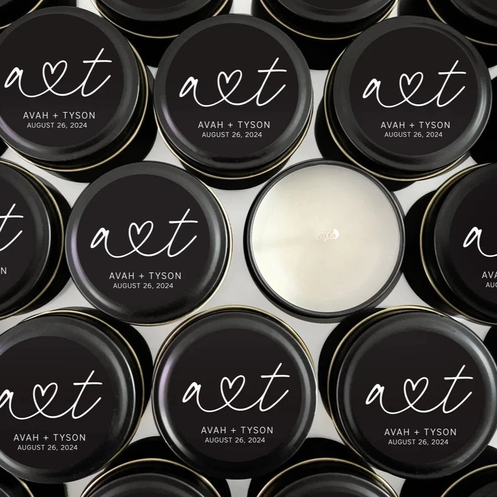 Soulmates In Script Candle Favor