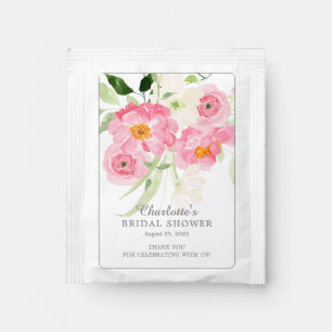 Spring Blossoms Floral Floral Bridal Shower Tea Bag Drink Mix