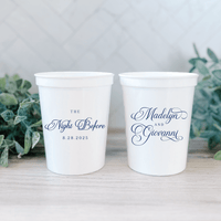 Elegant Night Before Rehearsal Dinner Stadium Cups