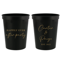 Happily Ever After Party Wedding Stadium Cups
