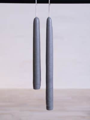 Taper Candles Mineral Gray