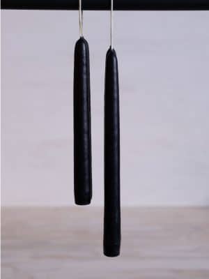 Taper Candles Slate Black